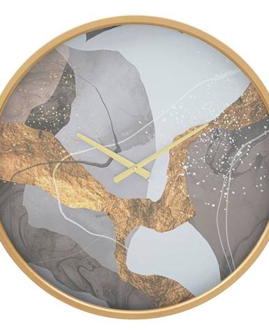 Sivé nástenné hodiny Mauro Ferretti Art, ø 60 cm