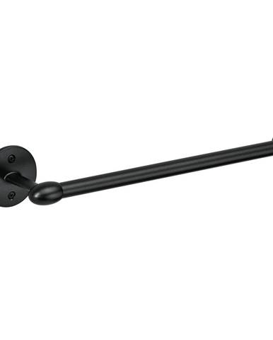 Čierny kovový držiak na papierové utierky iDesign Orbinni, 36 cm