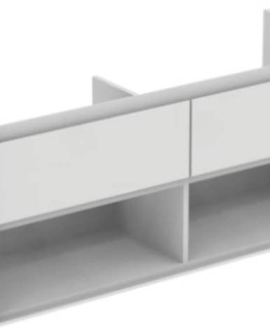 Kúpeľňová skrinka pod umývadlo Ideal Standard Connect Air 120x44x51,7 cm v kombinácii hnedá mat / biela mat E0829VY