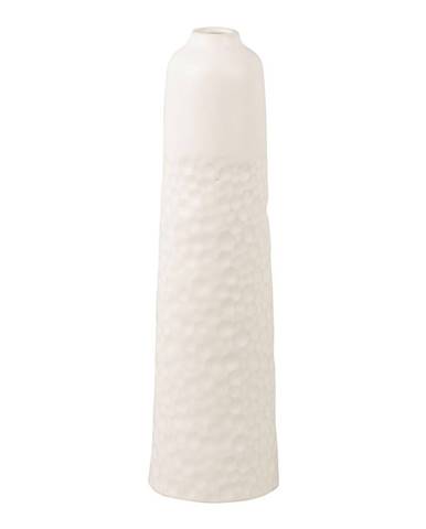 Biela keramická váza PT LIVING Carve, výška 27,5 cm