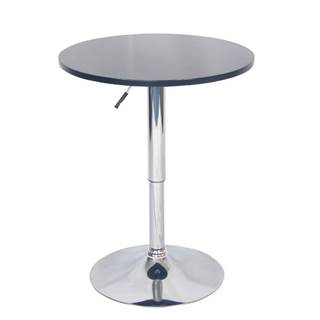 Kondela KONDELA Barový stôl s nastaviteľnou výškou, čierna, priemer 60 cm, BRANY NEW, značky Kondela
