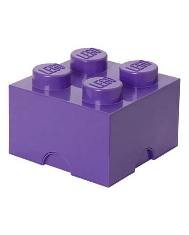 Fialový úložný box štvorec LEGO®