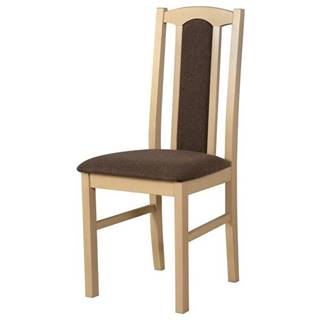 Jedálenská stolička BOLS 7 dub sonoma/hnedá
