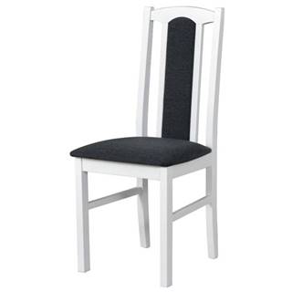 Sconto Jedálenská stolička BOLS 7 biela/tmavosivá, značky Sconto