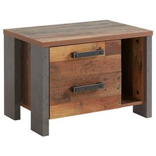 Sconto Nočný stolík CLIF staré drevo/betón, značky Sconto