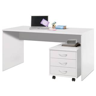 Sconto Písací stôl OPTIMUS 39-007 biela, značky Sconto