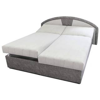 Polohovacia posteľ ANETA sivá, 180x200 cm