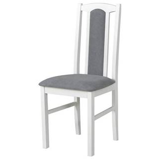Sconto Jedálenská stolička BOLS 7 biela/svetlosivá, značky Sconto