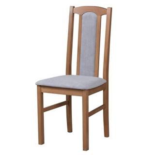 Sconto Jedálenská stolička BOLS 7 dub stirling/sivá, značky Sconto