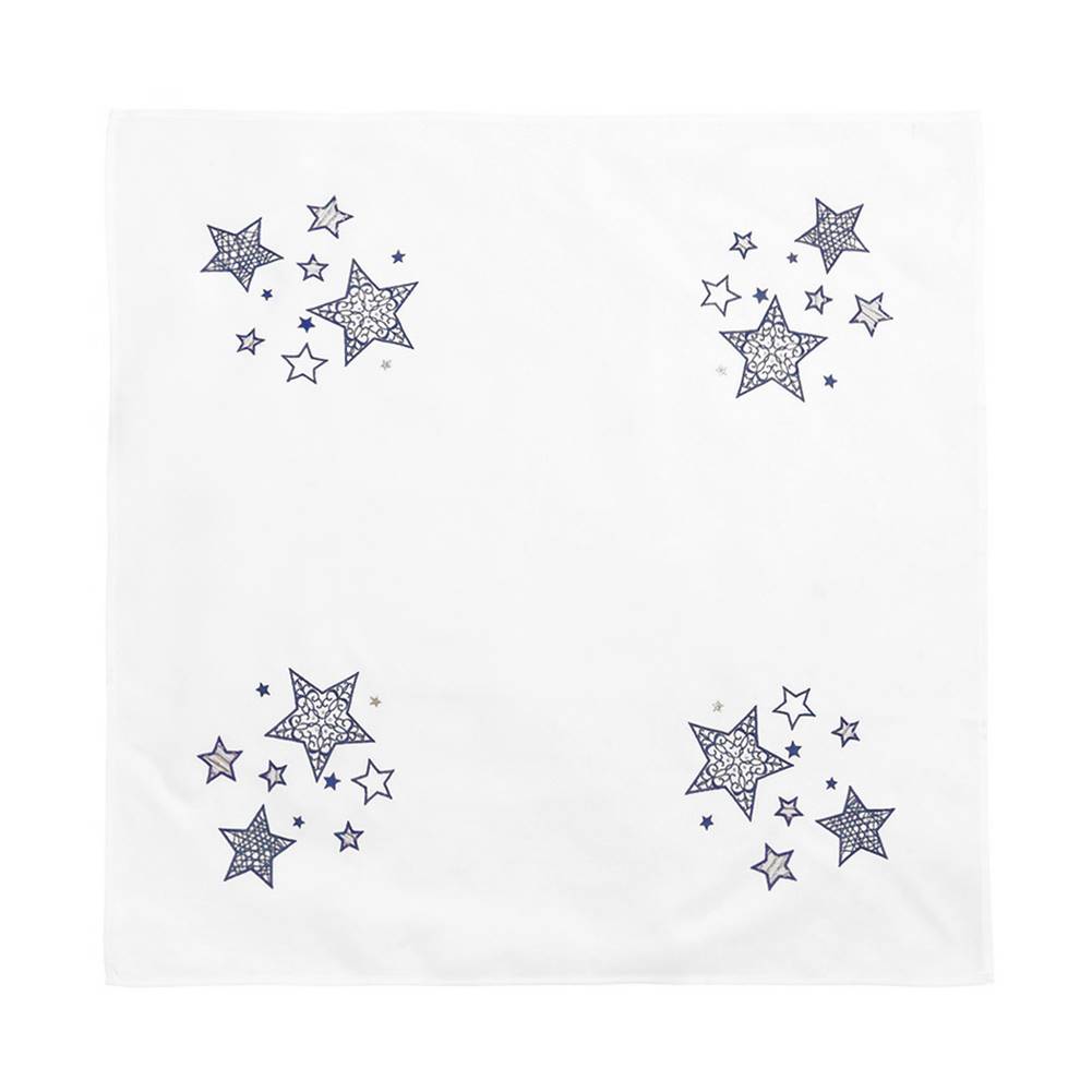 Small Foot Boma Trading Vianočný obrus Blue stars, 85 x 85 cm, značky Small Foot