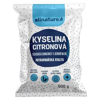 Allnature  Kyselina citronová 500 g, značky Allnature