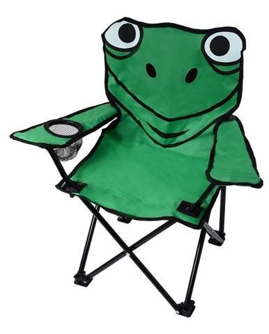 Zelená skladacia kempingová stolička Cattara Frog