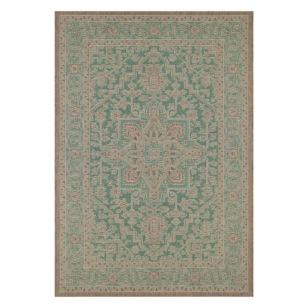 NORTHRUGS Zeleno-béžový vonkajší koberec  Anjara, 140 x 200 cm, značky NORTHRUGS