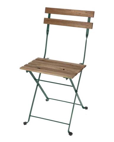 Zeleno-béžová kovová záhradná stolička - Esschert Design