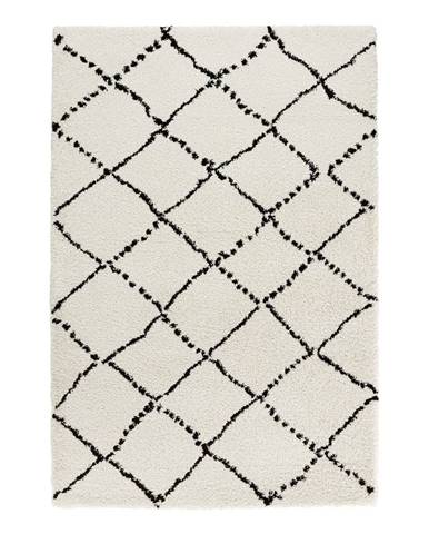 Béžovo-čierny koberec Mint Rugs Hash, 200 x 290 cm