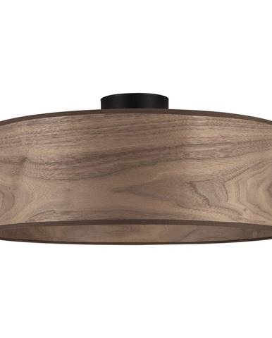 Stropné svietidlo s tienidlom z dreva orecha Sotto Luce TSURI XL